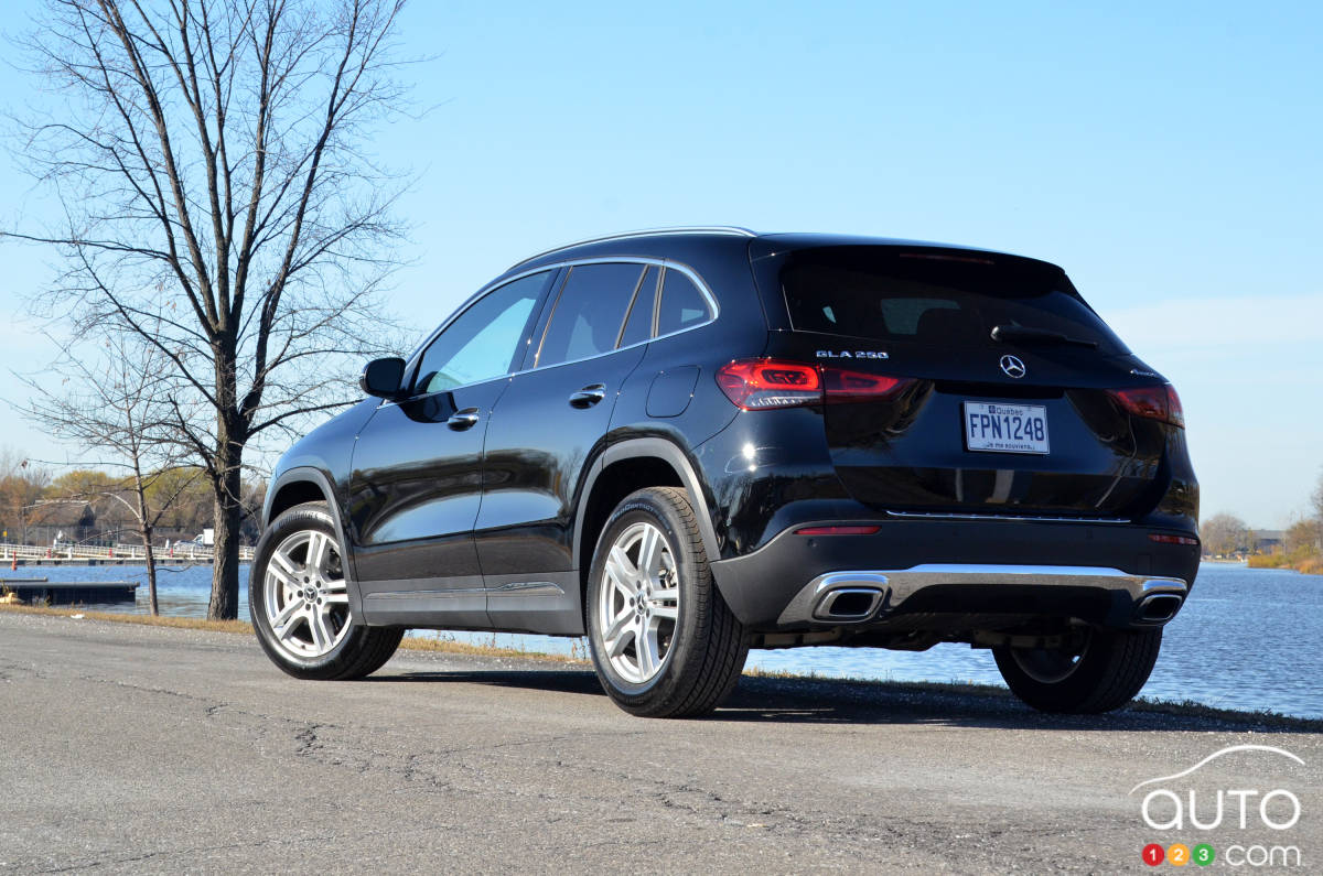 Mercedes-Benz GLA 250 4MATIC 2021, trois quarts arrière